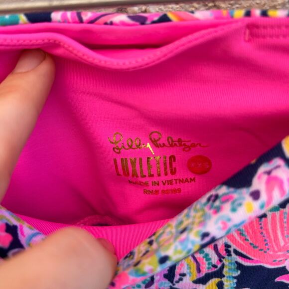 Lilly Pulitzer Oyster Bay 21” Weekender High Rise Crop Leggings XXS - Picture 9 of 11